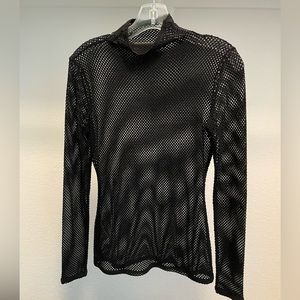 BCBGMAXAZRIA long sleeve black top